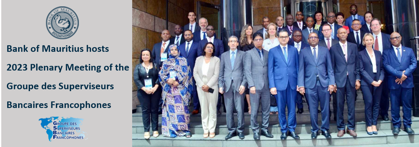 Bank of Mauritius hosts 2023 Plenary Meeting of the Groupe des Superviseurs Bancaires Francophones 