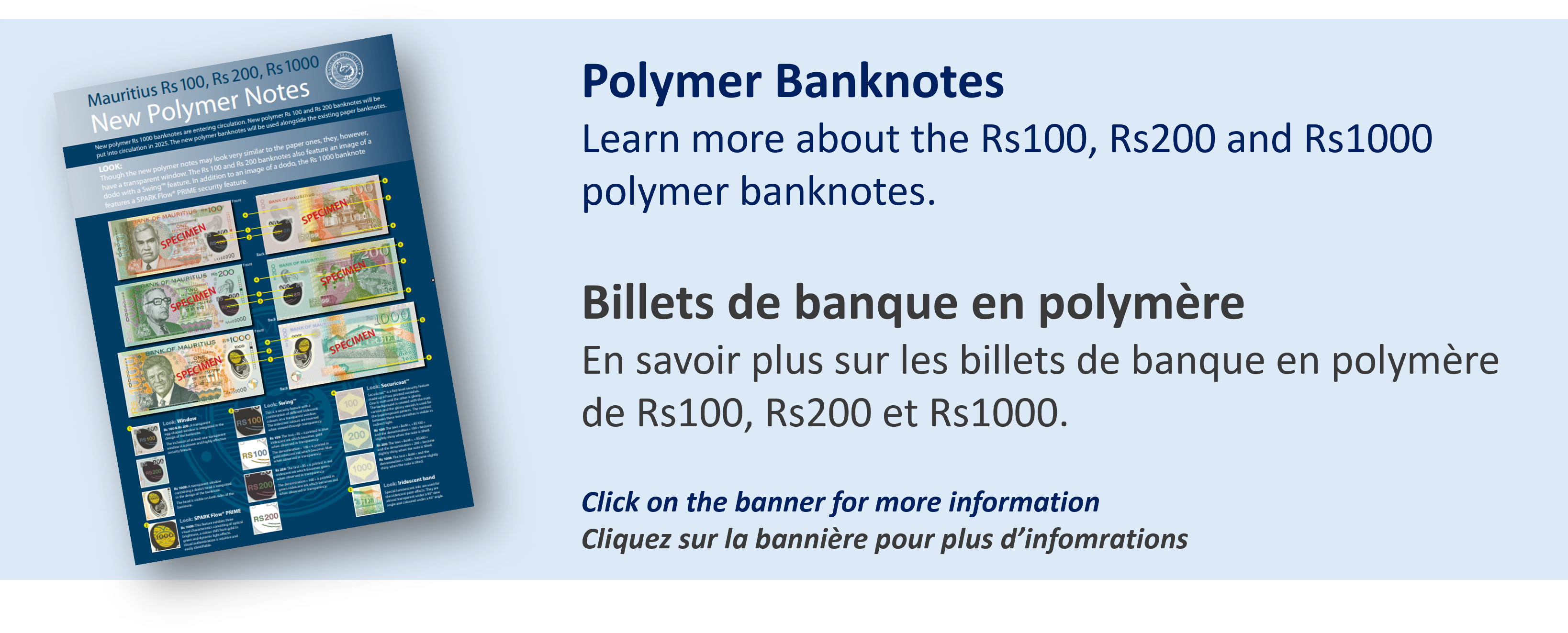 Bank of Mauritius issues new polymer Rs1000 banknote