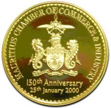 150th Anniversary of the Mauritius Chamber of Commerce & Industry Gold Coins
