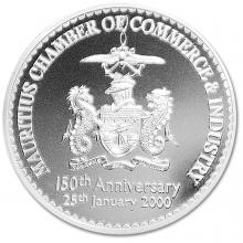 150th Anniversary of the Mauritius Chamber of Commerce & Industry Silver Coin