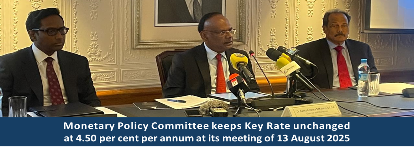 The Monetary Policy Committee of the Bank of Mauritius keeps the Key Rate unchanged